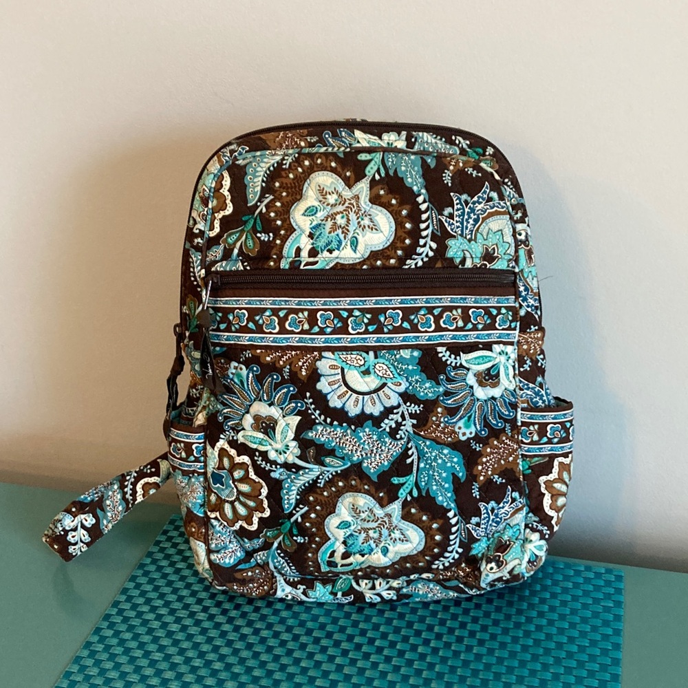 Vera Bradley Java Blue Mini Backpack Made In Usa - image 3